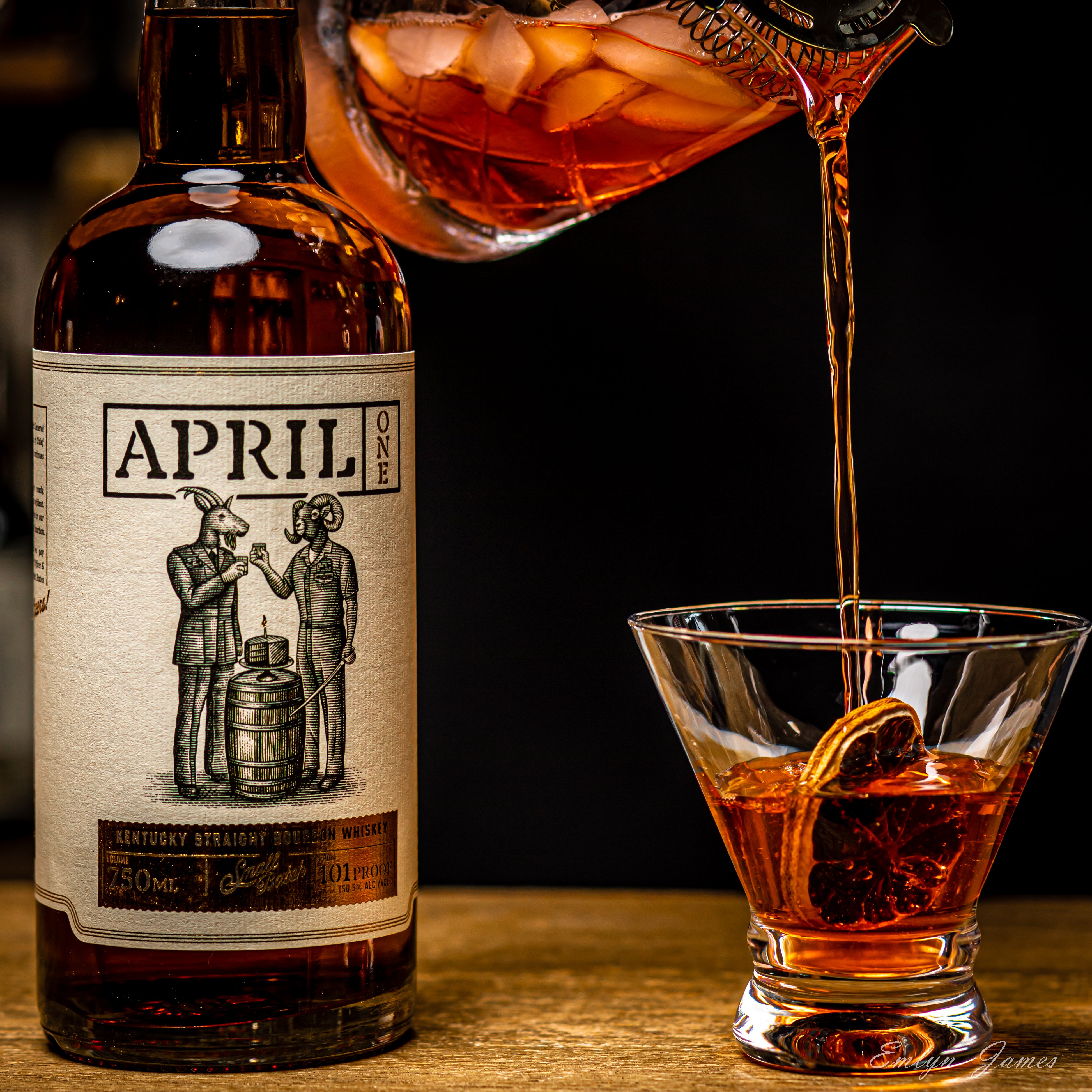 April One Bourbon Whiskey - Small Batch 101 Proof