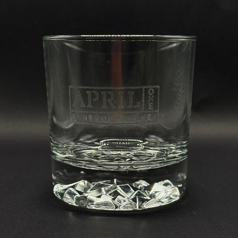 Glass "DENVER" Rocks - April One Bourbon