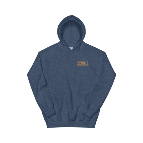 Unisex Heather Navy Blue Hoodie - April One Bourbon